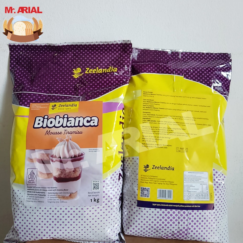 Zeelandia Biobianca Mousse Tiramisu 1Kg