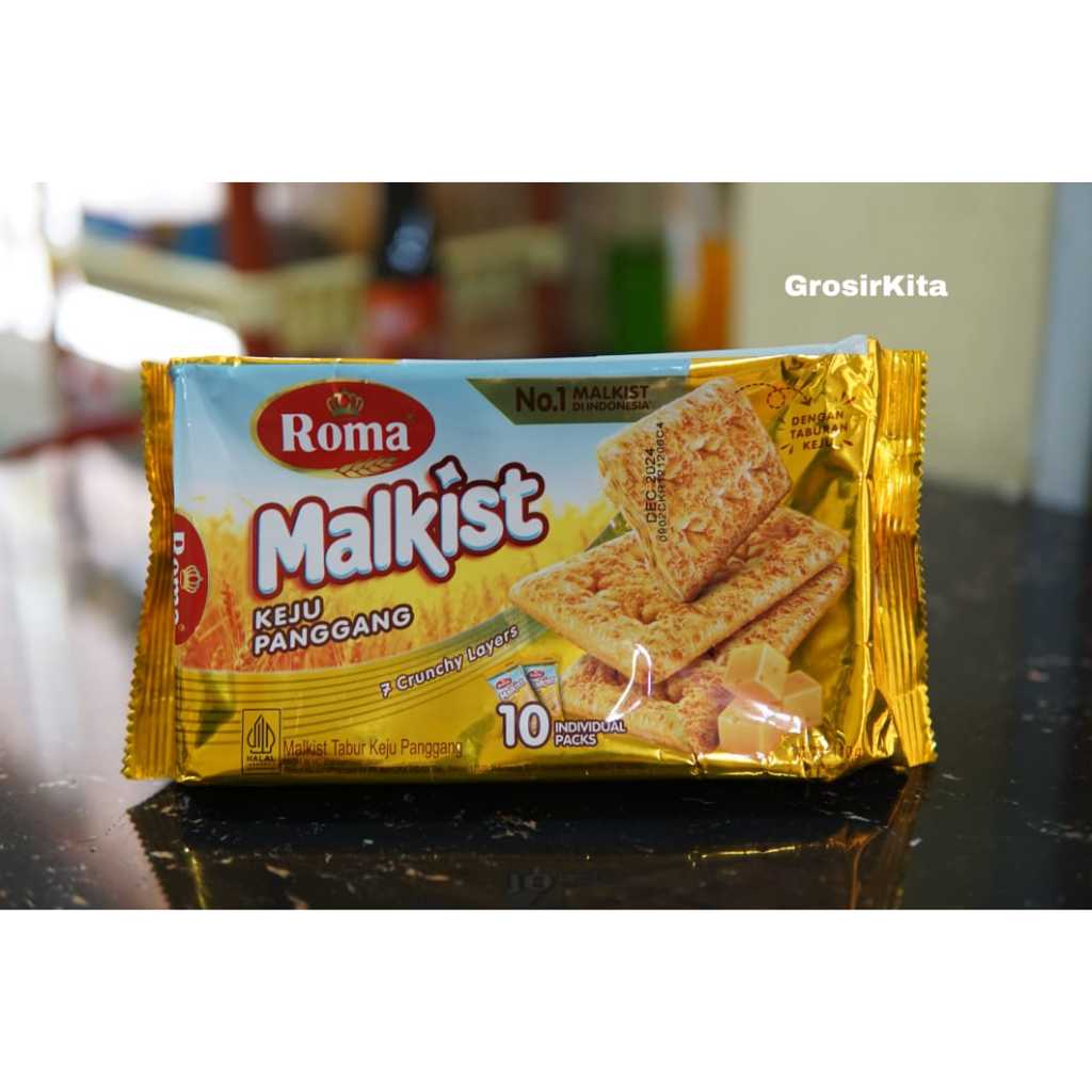 

Malkis Tabur Keju Panggang- Roma Malkist /110g