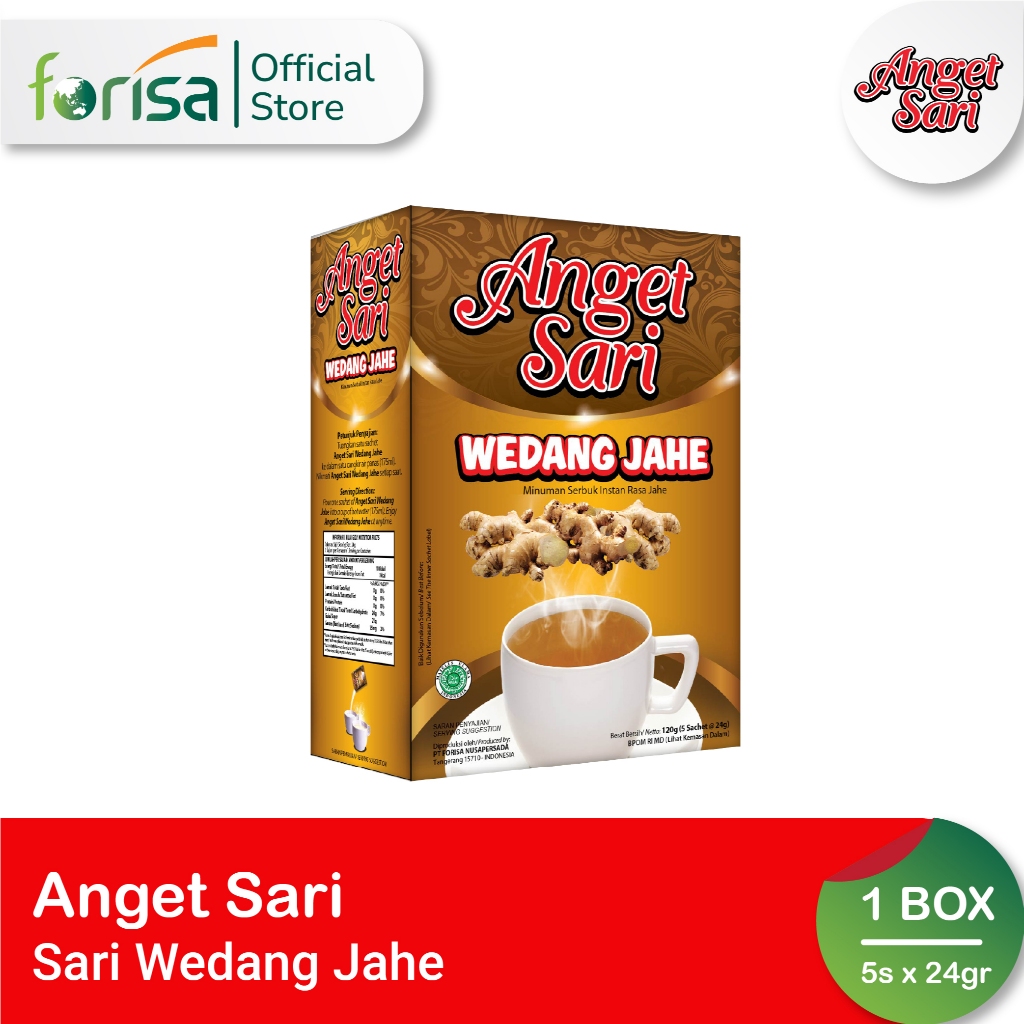 

Anget Sari Wedang Jahe Minuman Rempah Serbuk 24 gr 5 Pcs