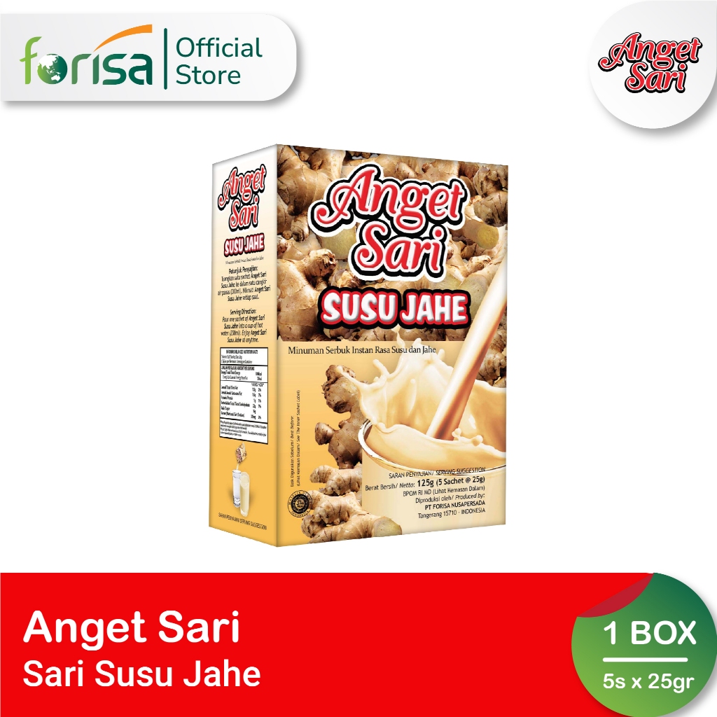 

Anget Sari Susu Jahe Minuman Rempah Serbuk 25 gr 5 Pcs