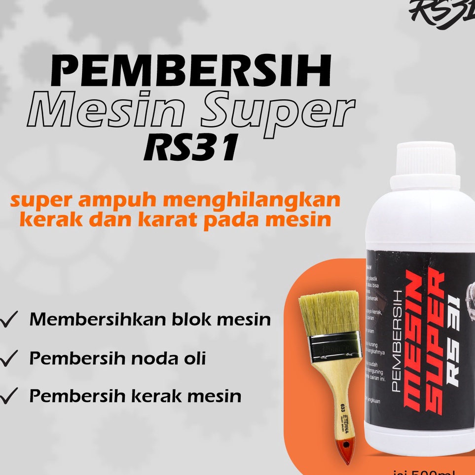 KODE F37S RS31 Cairan Pembersih Mesin Super R531  Engine Degreaser Kendaraan Motor  Mobil Pembersih 