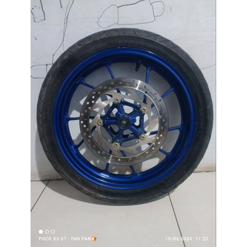 velg depan set r15 v4 biru
