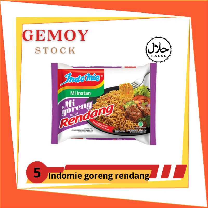 

Mie Instan | Indomie goreng rendang 5pcs
