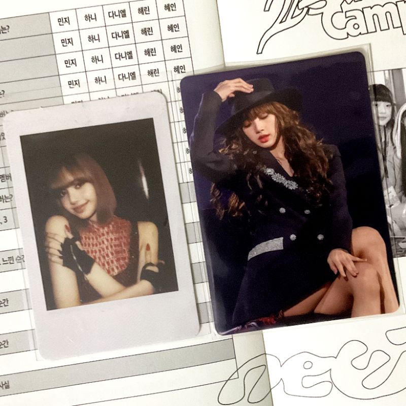 BLACKPINK LISA SET TOPI KOBOY OFFICIAL PHOTOCARD
