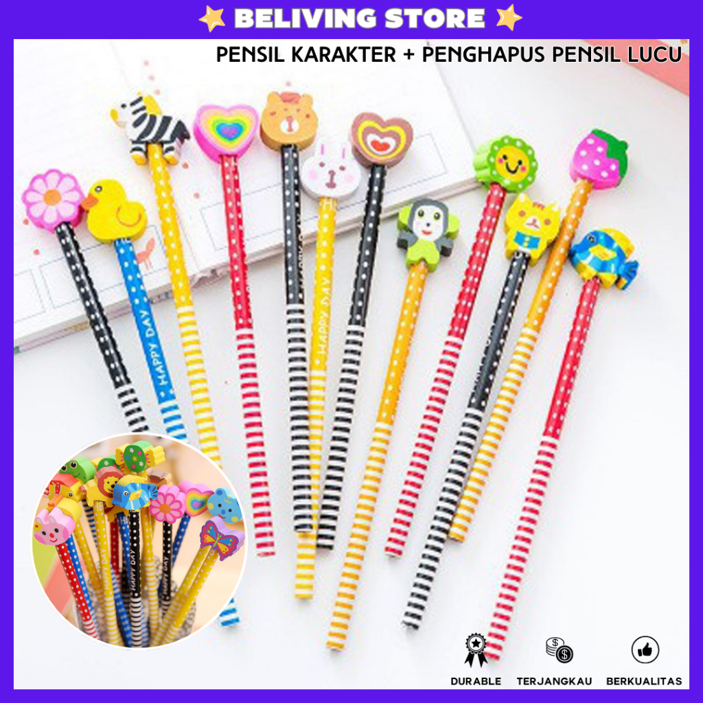 

☑️[] ☑️ 110079 - Pensil Karakter Lucu - Pensil Fancy Kekinian