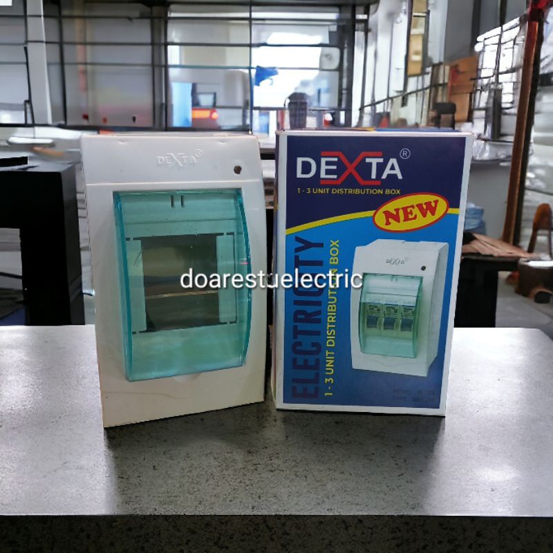 Box MCB 2-3grup DEXTA SNI (+lampu indikator) DX-123N