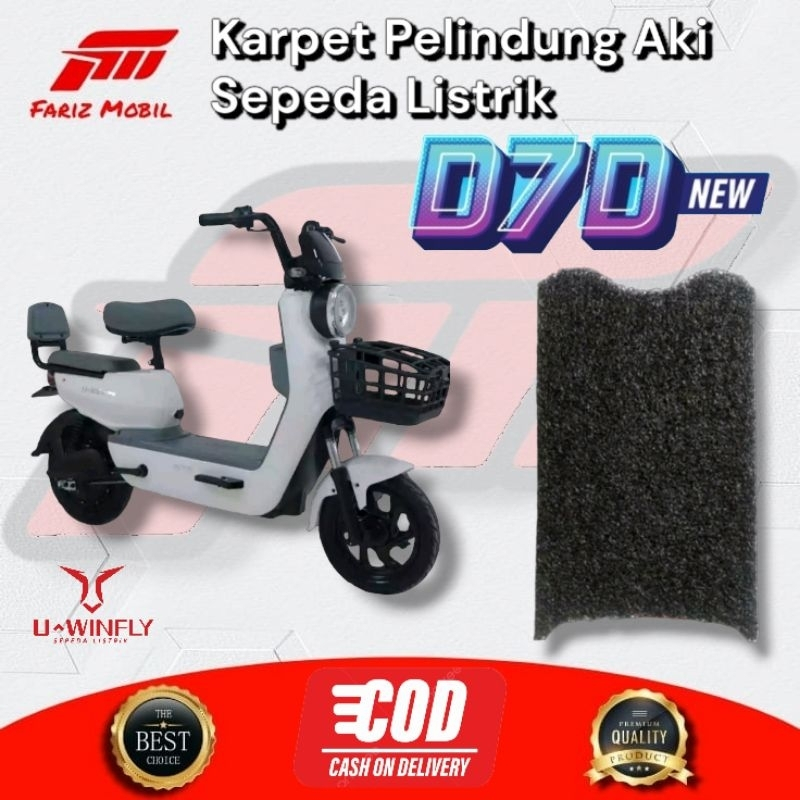 Karpet Pelindung Aki Sepeda Listrik Uwinfly New D7D