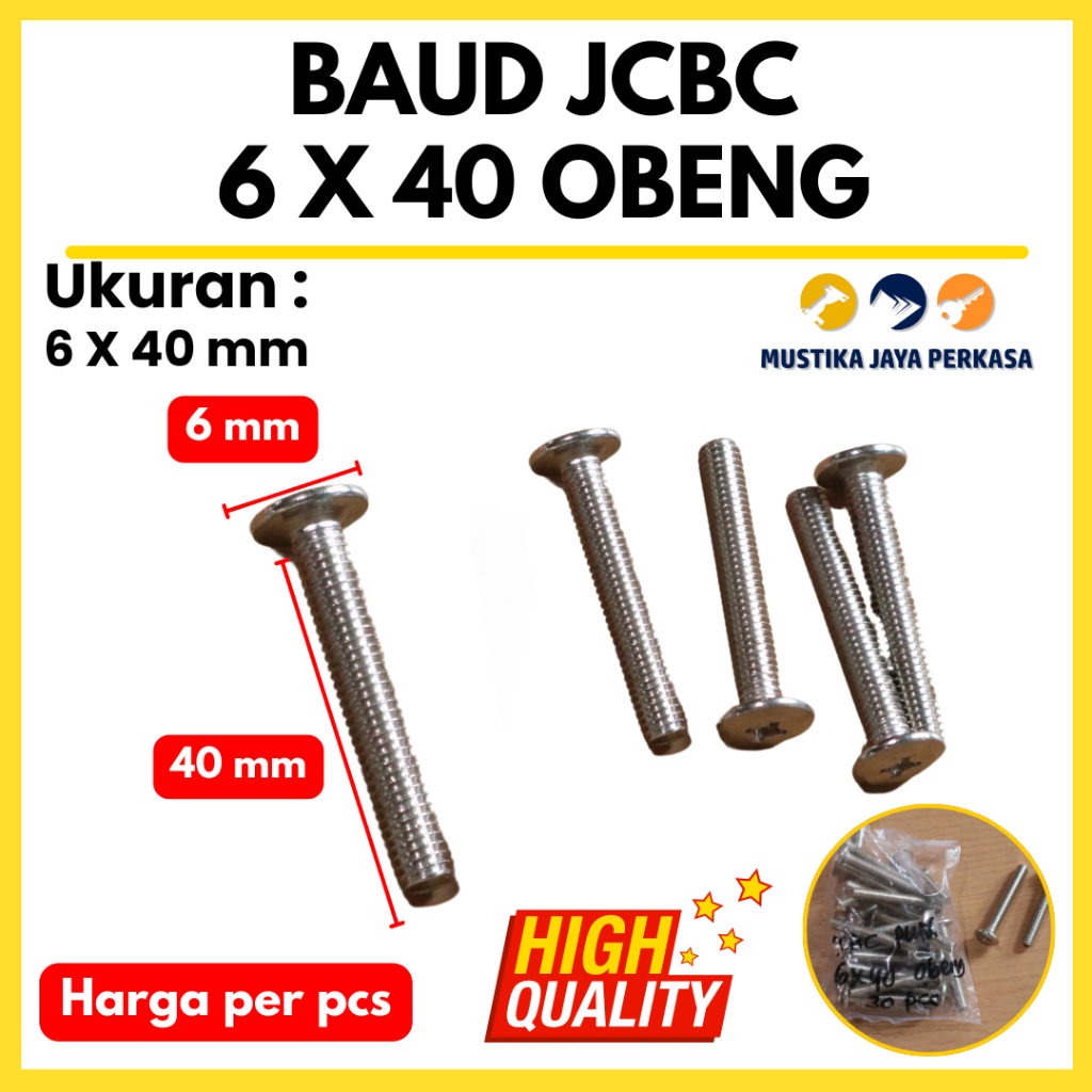 Baut JCBC furniture baut knockdown besi