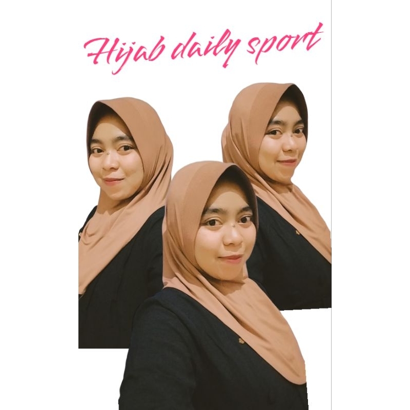 hijab bergo sport sporty Jersey wanita bergo Hamidah Jersey sporty instan volly badminton