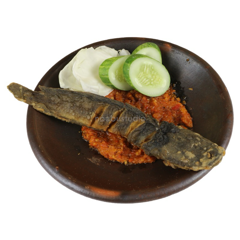 

Nasi sambal bakar ikan lele