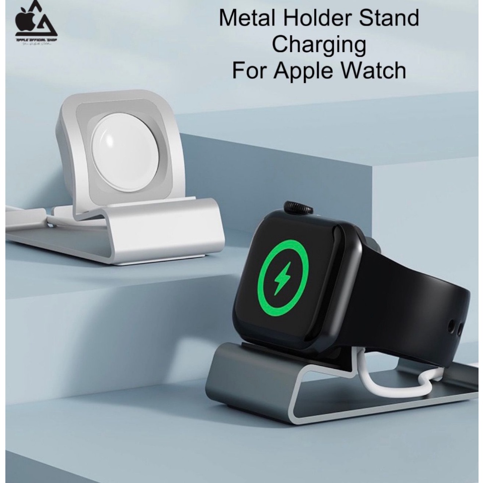 Modern Aluminium Metal Dock Stand Holder Charging For Apple Watch F36 Standing Charger Station Brack