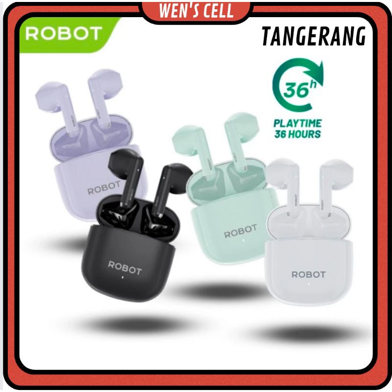 ROBOT HEADSET BLUETOOTH TWS T60 ORIGINAL ROBOT