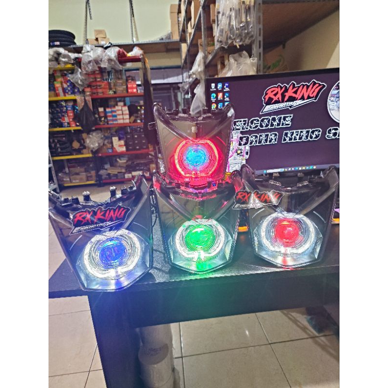 LAMPU DEPAN PROJIE BILED BILLED BEAT FI 2013-2016 BEAT FI KASAR/HALUS