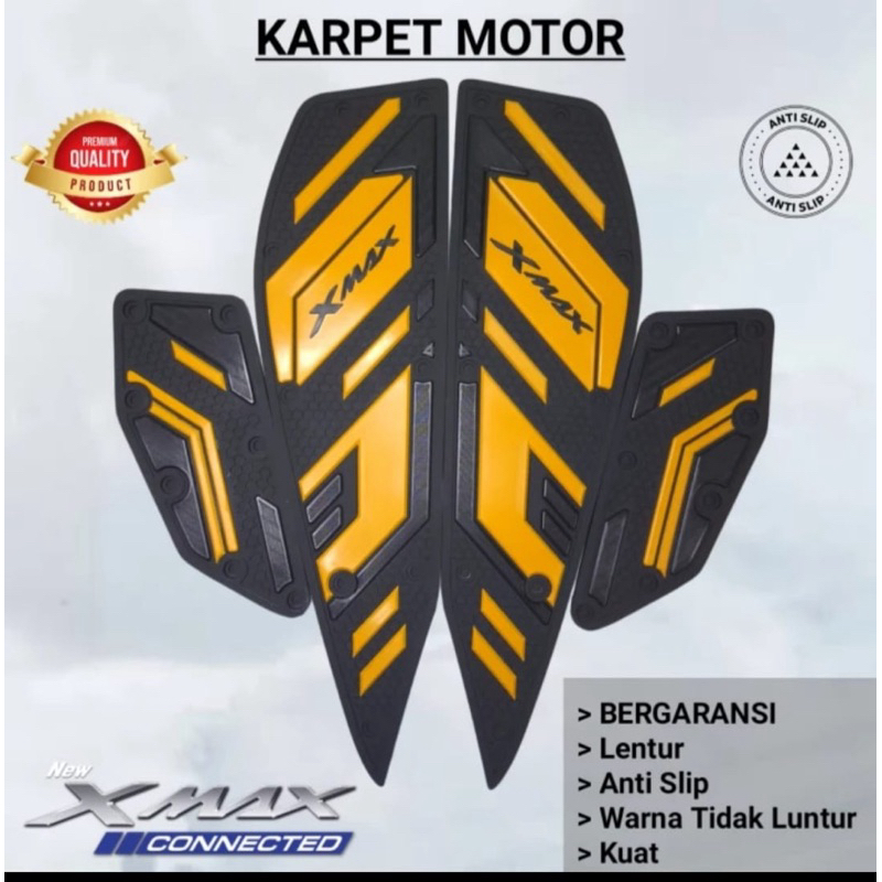Karpet Pijakan Kaki New Xmax Connected | Karpet Motor Xmax 2022 2023 2024