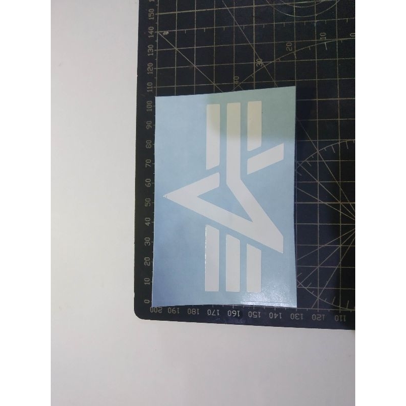 

cutting stiker alpha industries