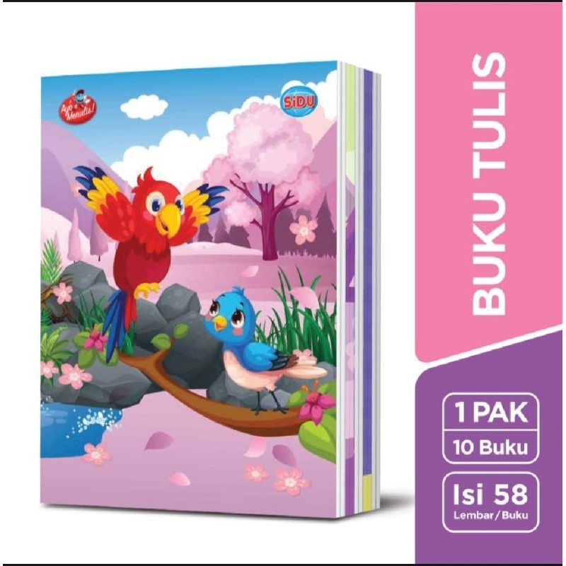 

Buku Tulis SIDU Sinar Dunia 58 Lembar Pak isi 10 Buku - 1 Pak - SIDU 58