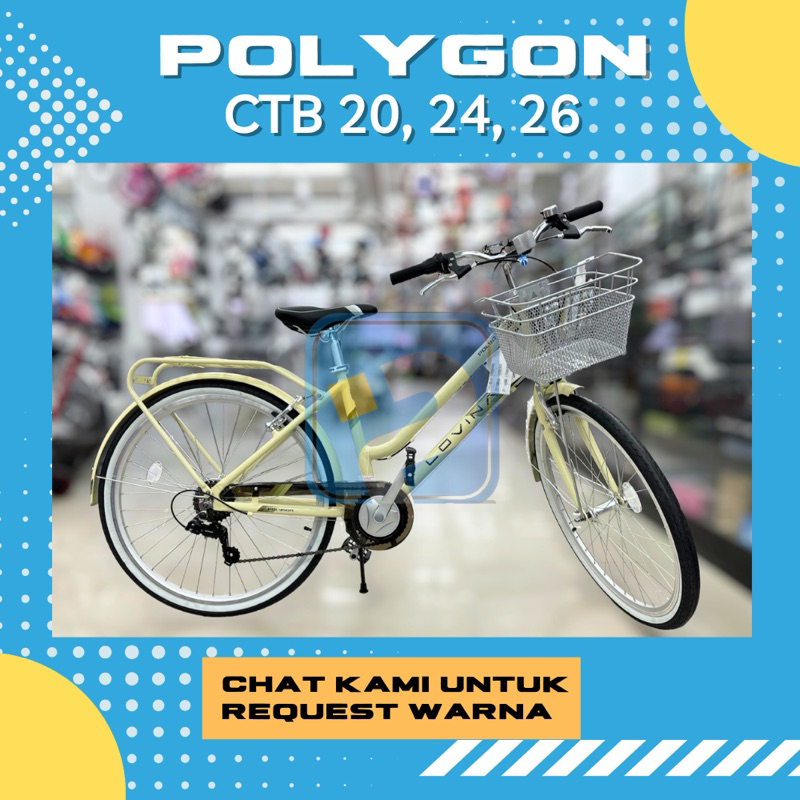 SEPEDA MINI CTB 20 24 26 POLYGON LOVINA REMAJA CEWEK PEREMPUAN DEWASA ORIGINAL [PROMO LAMONGAN]
