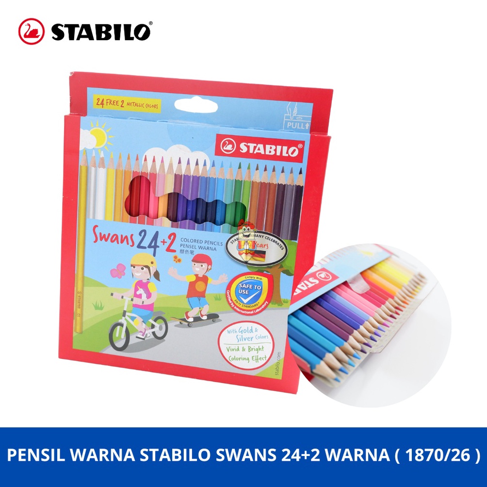 

Pensil Warna Stabilo Swans Colored Pencils isi 242 pcs ART L7K7