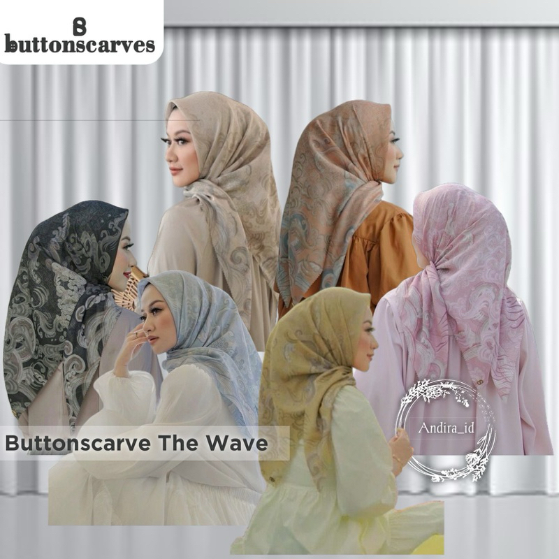 READY NEW BUTTONSCARVES X ALLYSAHAWADI THE WAVE SERIES
