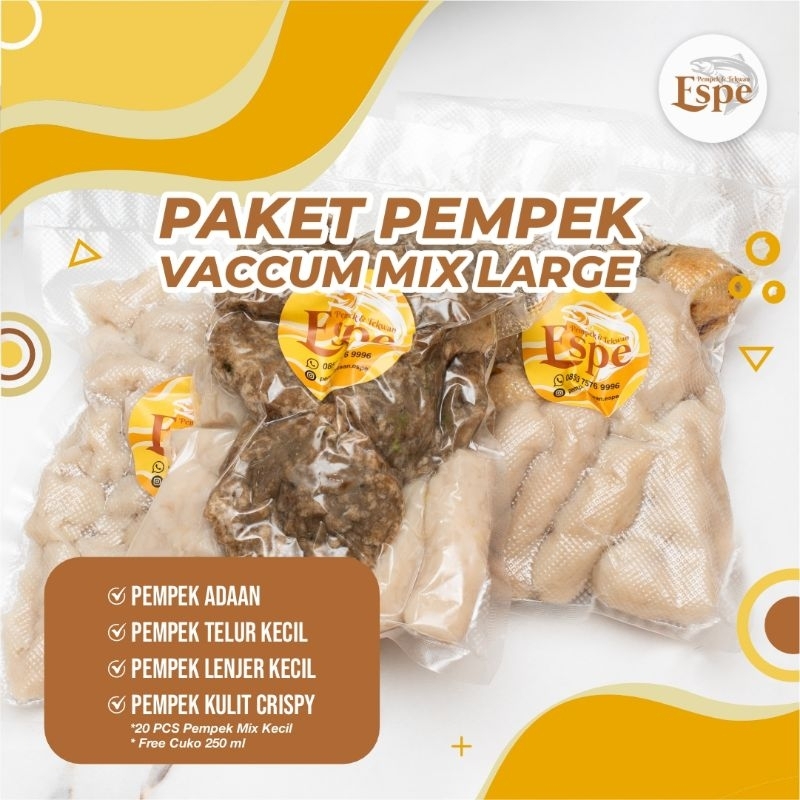 

Paket Pempek Vaccum Mix Large