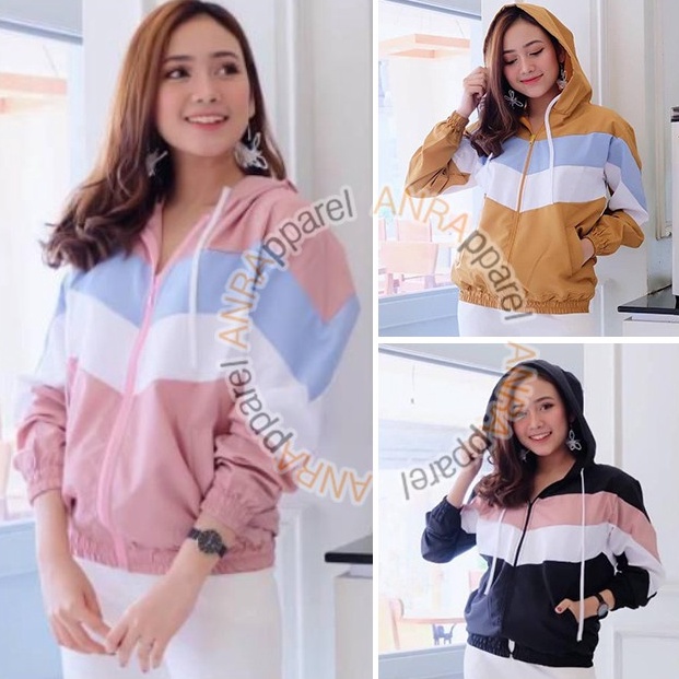 Wow banget LUMINO Jaket Hoodie wanita  Jaket Parasut Hoodie Wanita