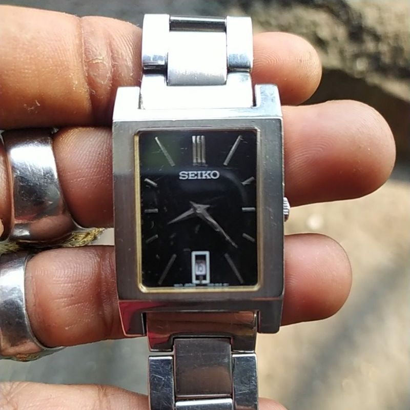 jam seiko tank quart vintage original bekas/second