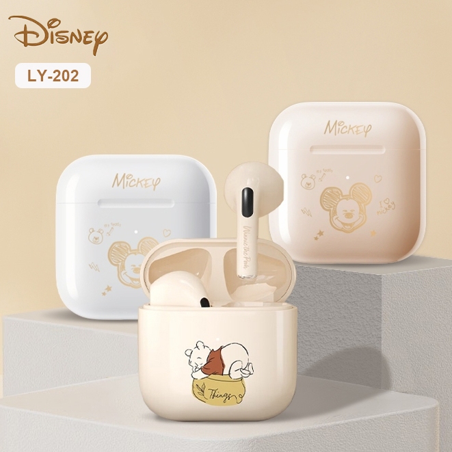 	 Disney LY-202 Wireless Bluetooth Earphone HIFI Music Headset V5.0 With Mic Low Latency Noise Reduction Earbud Headphones	