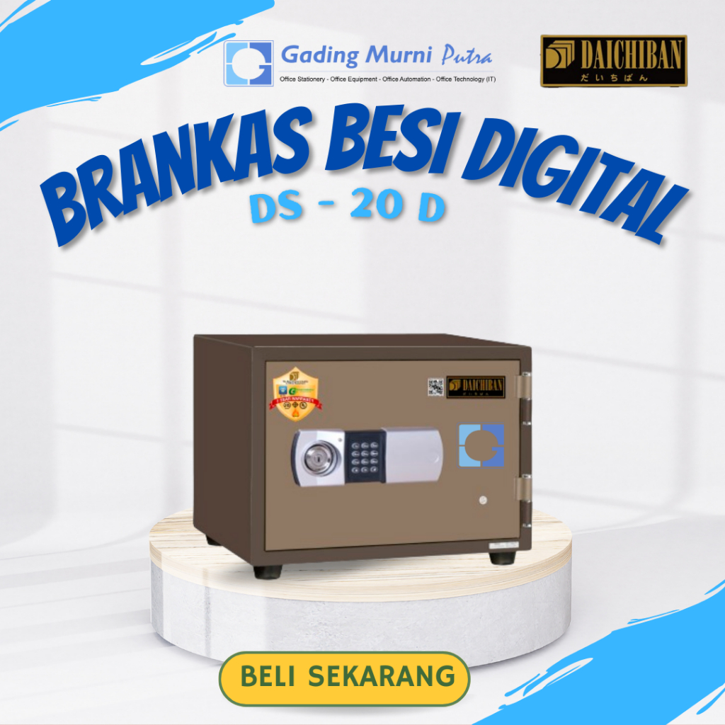 DAICHIBAN BRANKAS BESI DIGITAL LOCK FIREPROOF DS-20D