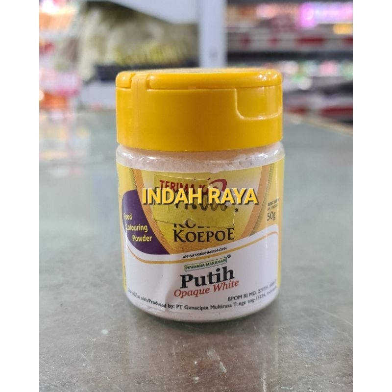 

KOEPOE KOEPOE PEWARNA MAKANAN PUTIH/ OPAQUE WHITE 50g