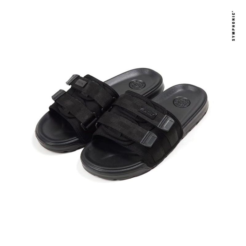 symphonic slipper  sandal black distro