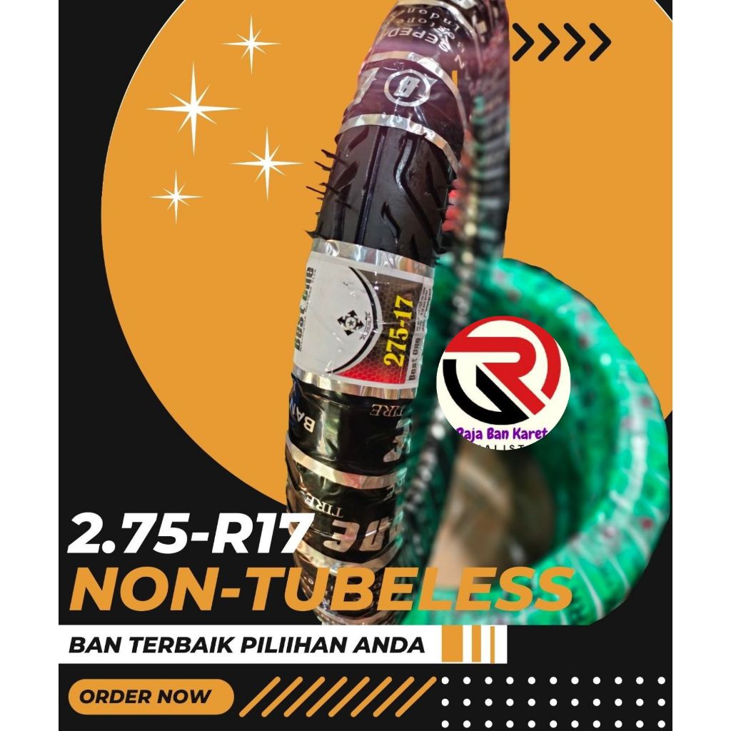 PROMO MURAH Ban Luar Semi Trail Tahu ukuran 275-17 untuk motor supra, shogun, vega