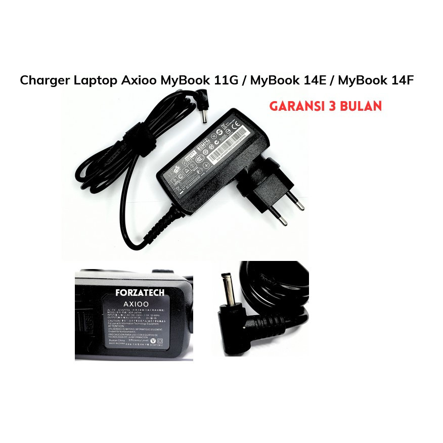 Charger Laptop Axioo MyBook 11G/MyBook 14E/MyBook 14F New Bergaransi 3 Bulan