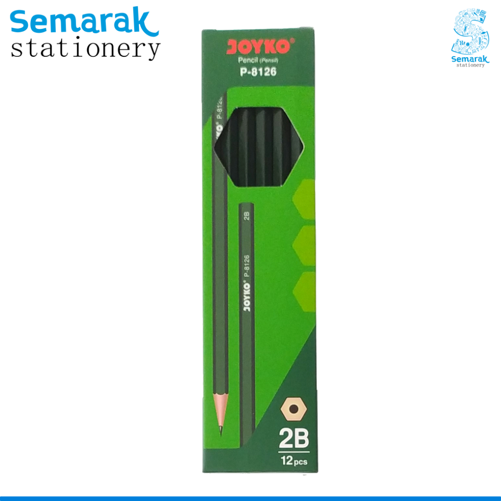

Joyko P-8126 Pencil Pensil Untuk Ujian 2B [1 Pack / 12 Pcs]