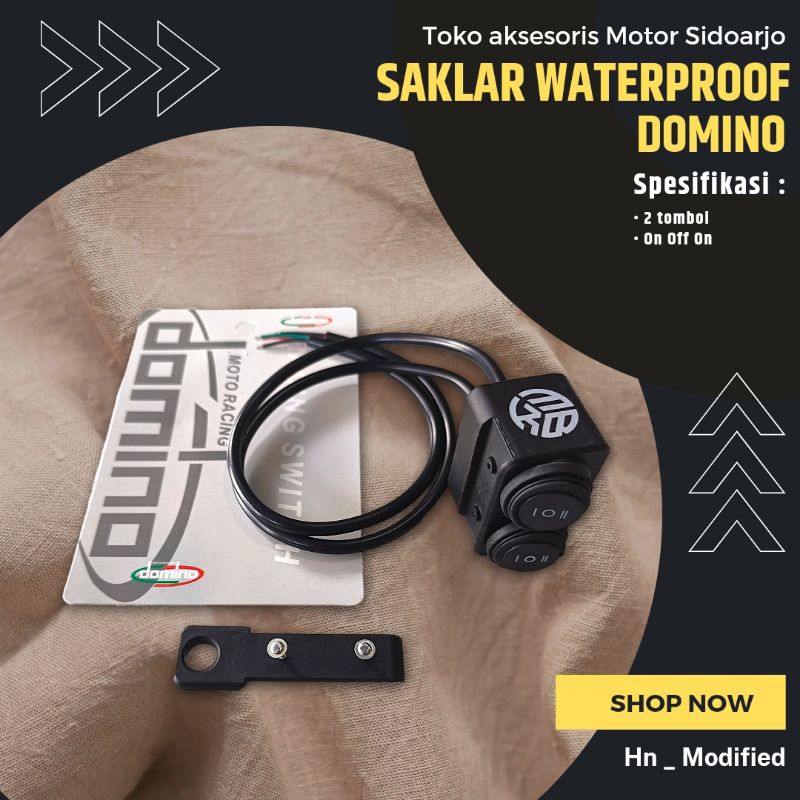 Saklar Lampu Motor Spion Waterproof On Off On