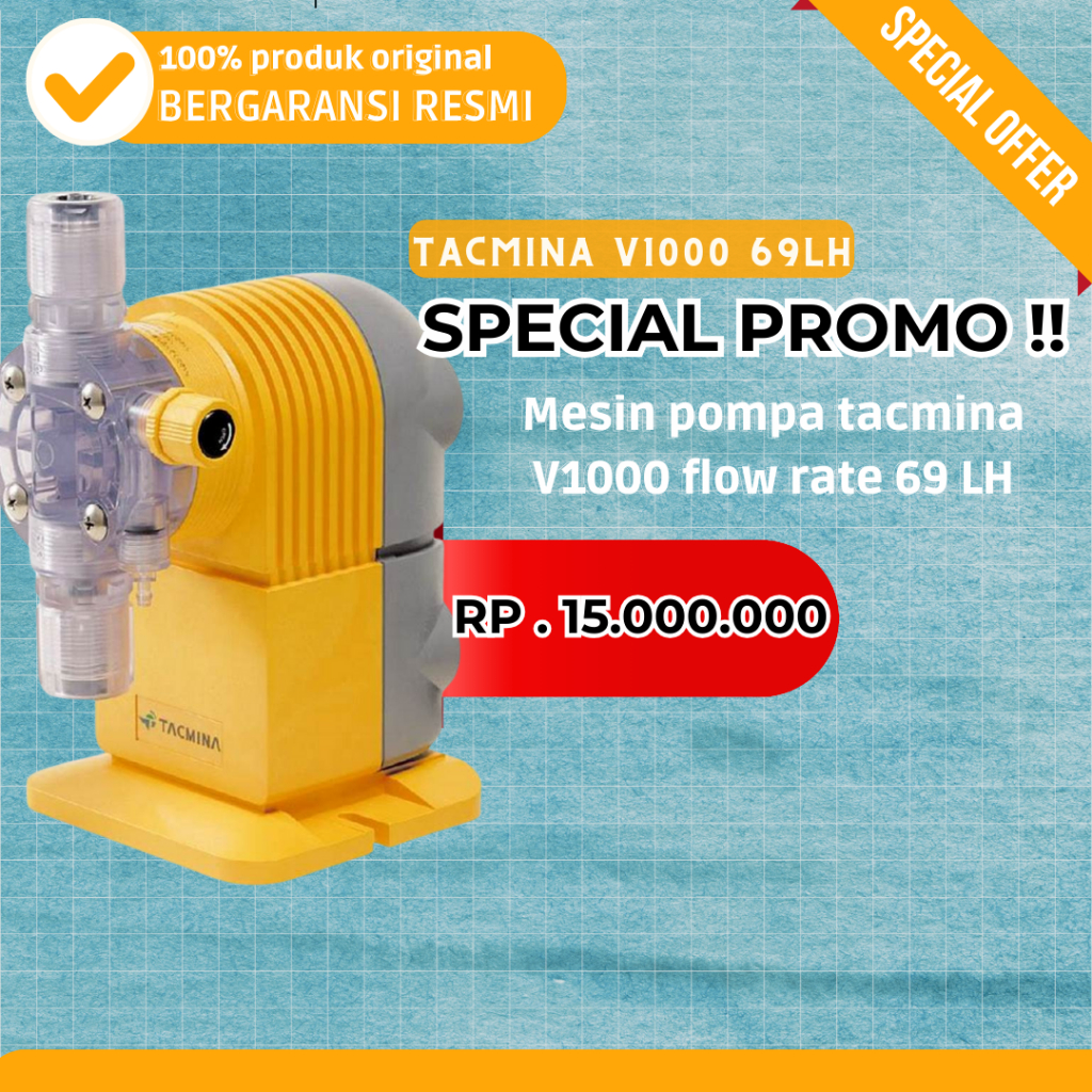 Pompa Dosing Selenoid Metering Dosing Pump Tacmina PZ-100 VTCF
