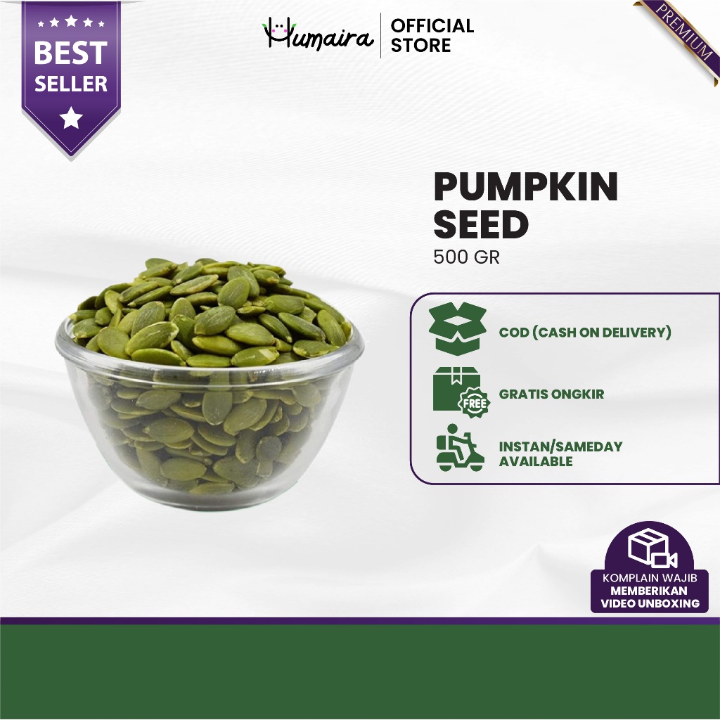 

Pumpkin Seed Organic 500 Gram - Biji Labu Pure