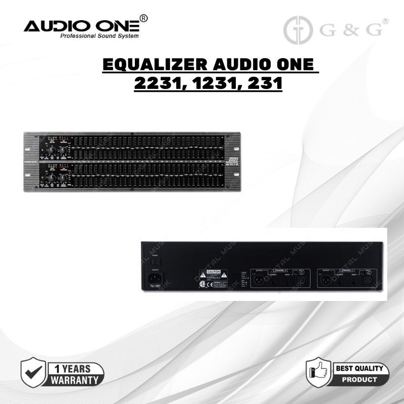 Equalizer Audio One 2231,1231,231 Audio One - Equalizer Sound System Original - G&G Online