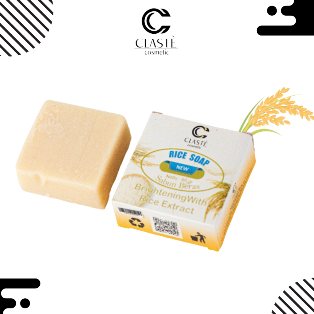 Sabun Beras CLASTE / Sabun Beras Mencerahkan Kulit