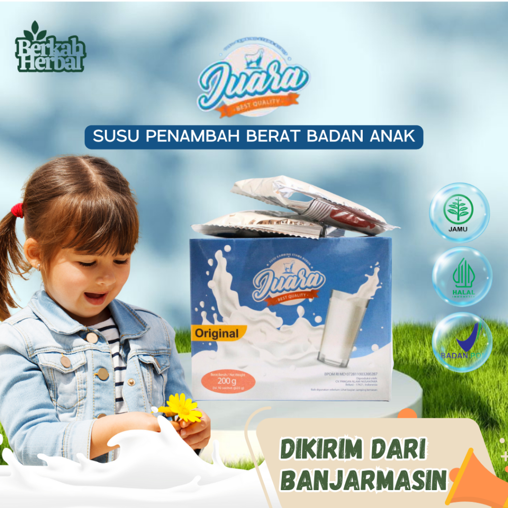 

Susu Juara Susu Kambing Etawa Bubuk Original Atasi Pernafasan dan Penambah Berat Badan Banjarmasin