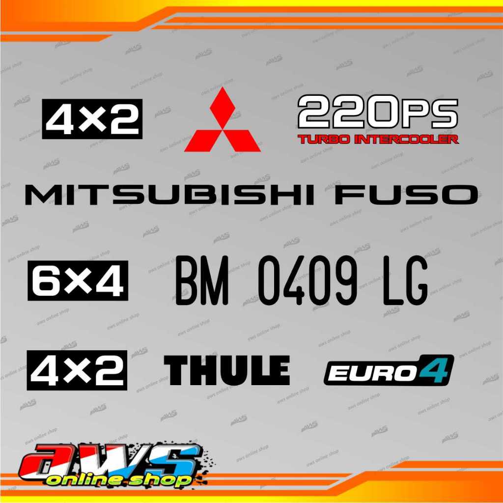 Sticker Cutting Miniatur Truk