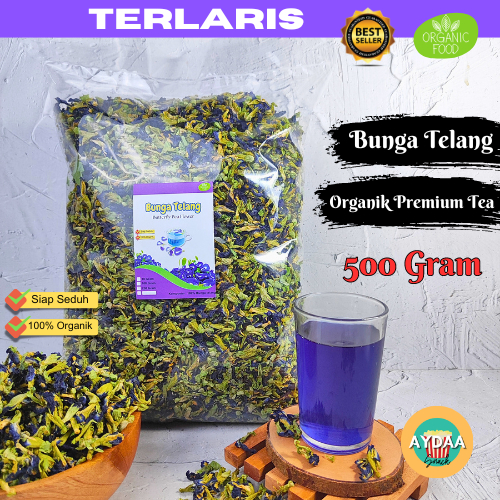 

BUNGA TELANG KERING 500 GRAM ORGANIK TEH TELANG PREMIUM HERBAL ALAMI