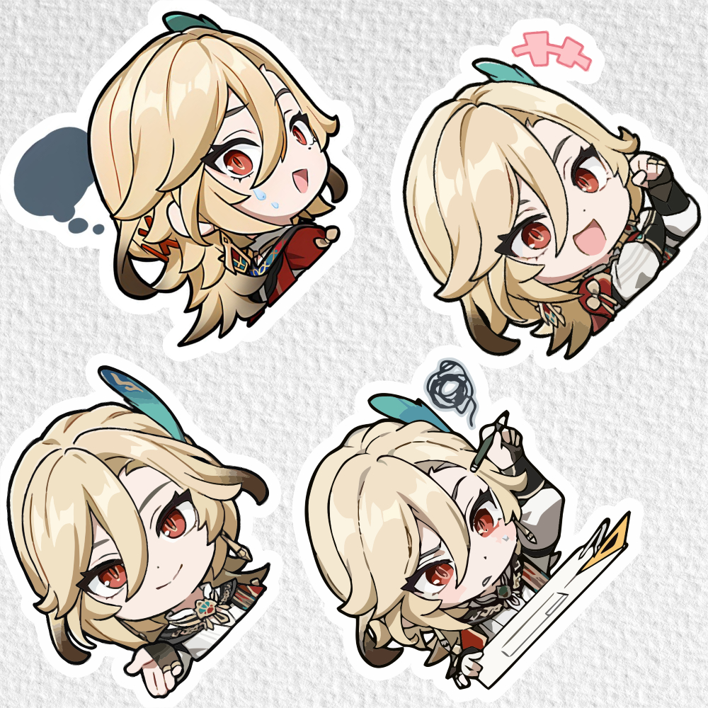 

[ VINYL & CHROMO 7 CM] cetak stiker Game/STIKER MURAH TEMA Ghensin impact [ KAVEH ]/cute stiker ghensin impact