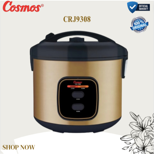 COSMOS RICE COOKER NON STICK CRJ9308 2L/CRJ-9308/CRJ 9308/CRJ-9308/CRJ 9308/ORIGINAL GARANSI RESMI