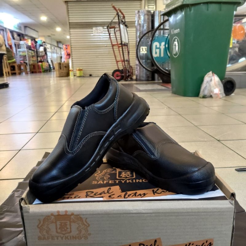 SEPATU SAFETY KINGS KWD 807X Original / Sepatu Kerja Safety Pria Kulit Asli Ujung Besi