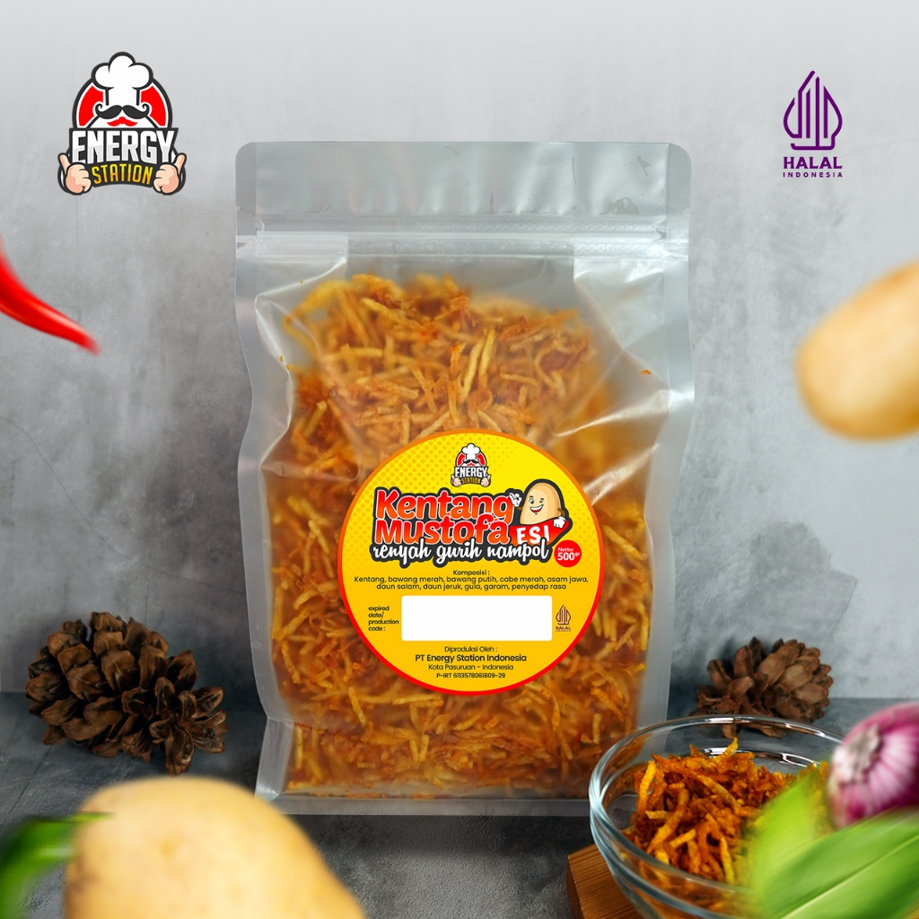 

Keripik Kentang Kering Mustofa Pouch 500gr