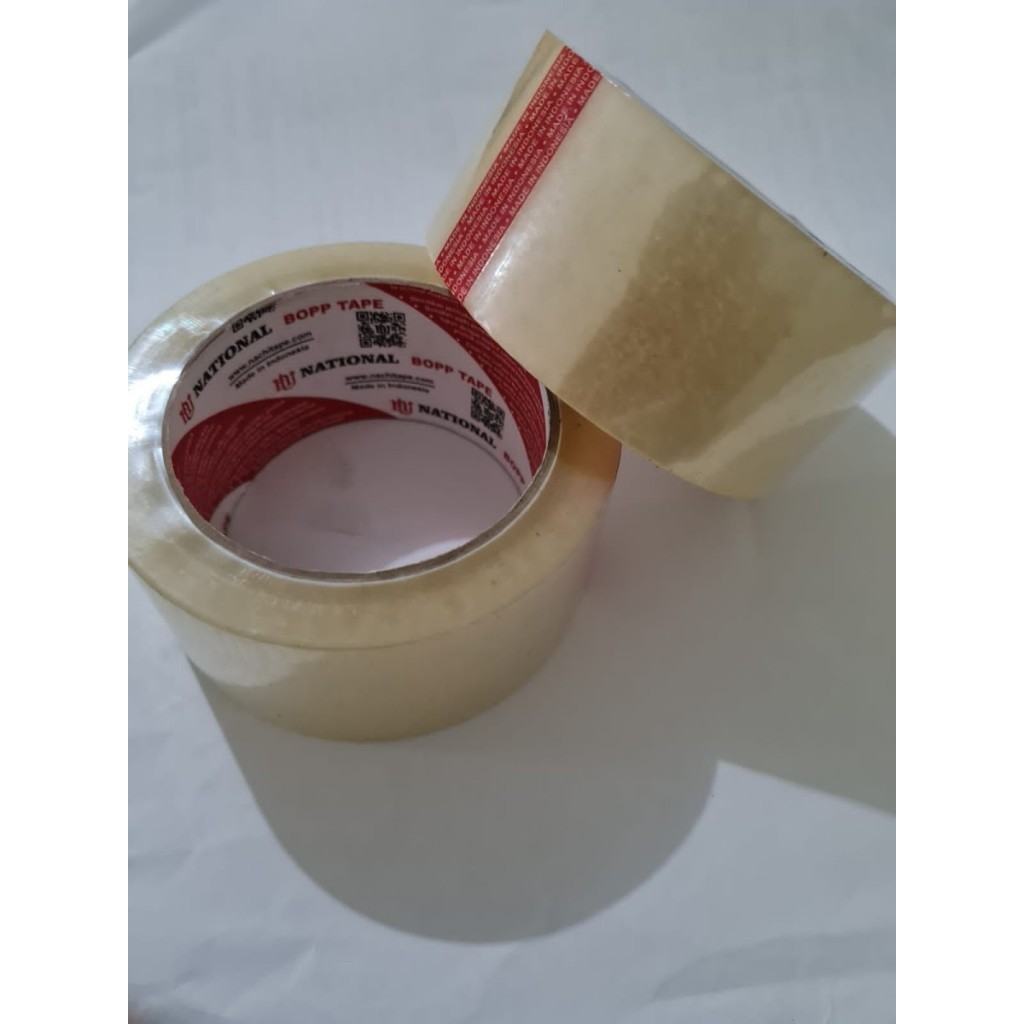 

Lakban Isolasi Nachi OPP Tape 100 yard Bening Coklat Selotip Lem Glue