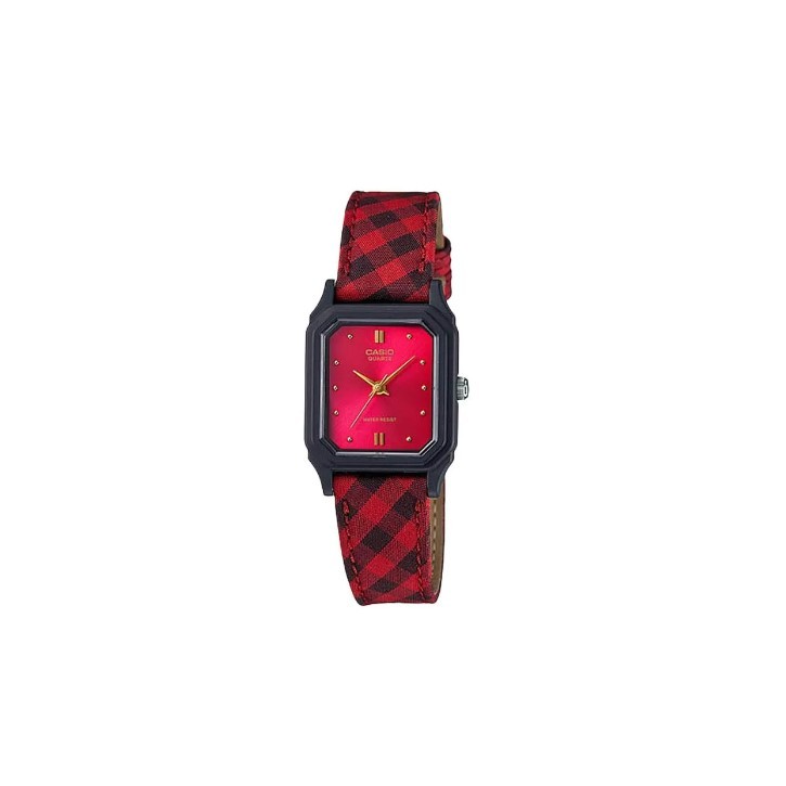 CASIO LQ-142LB-4A Casual Jam Tangan Wanita - Red Black