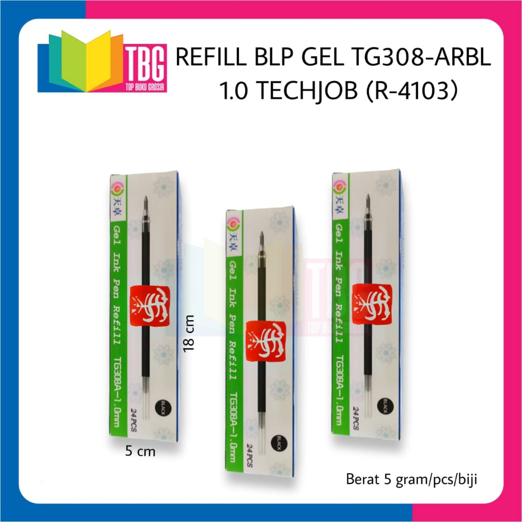 

1 PCS REFILL BLP GEL TG308-ARBL 1.0 TECHJOB / REFILL BALLPOINT 1.0 / REFILL PULPEN TECHJOB (R-4103)