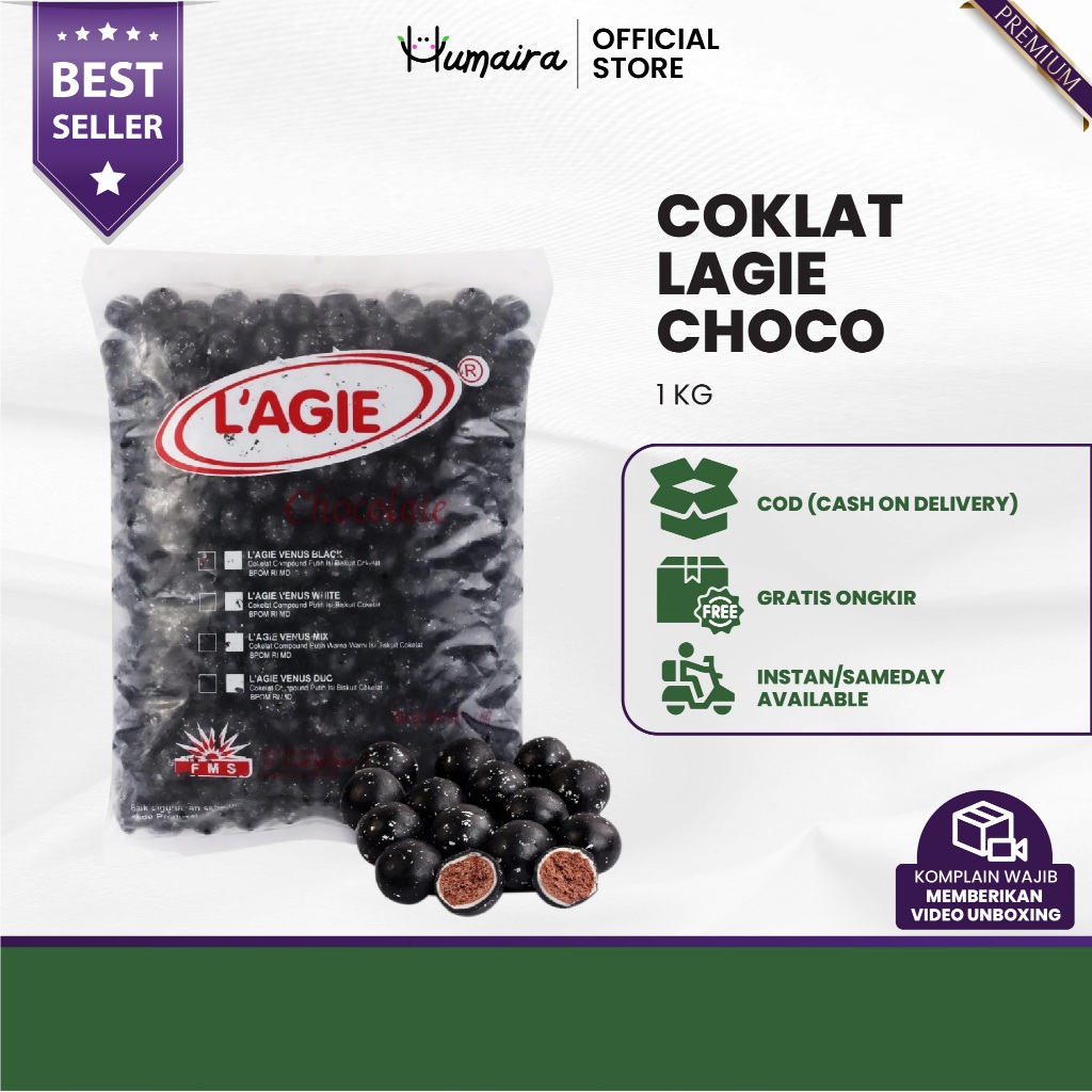 

Coklat Lagie Isi Biskuit - Cokelat Legie Varian Choco dan Rainbow