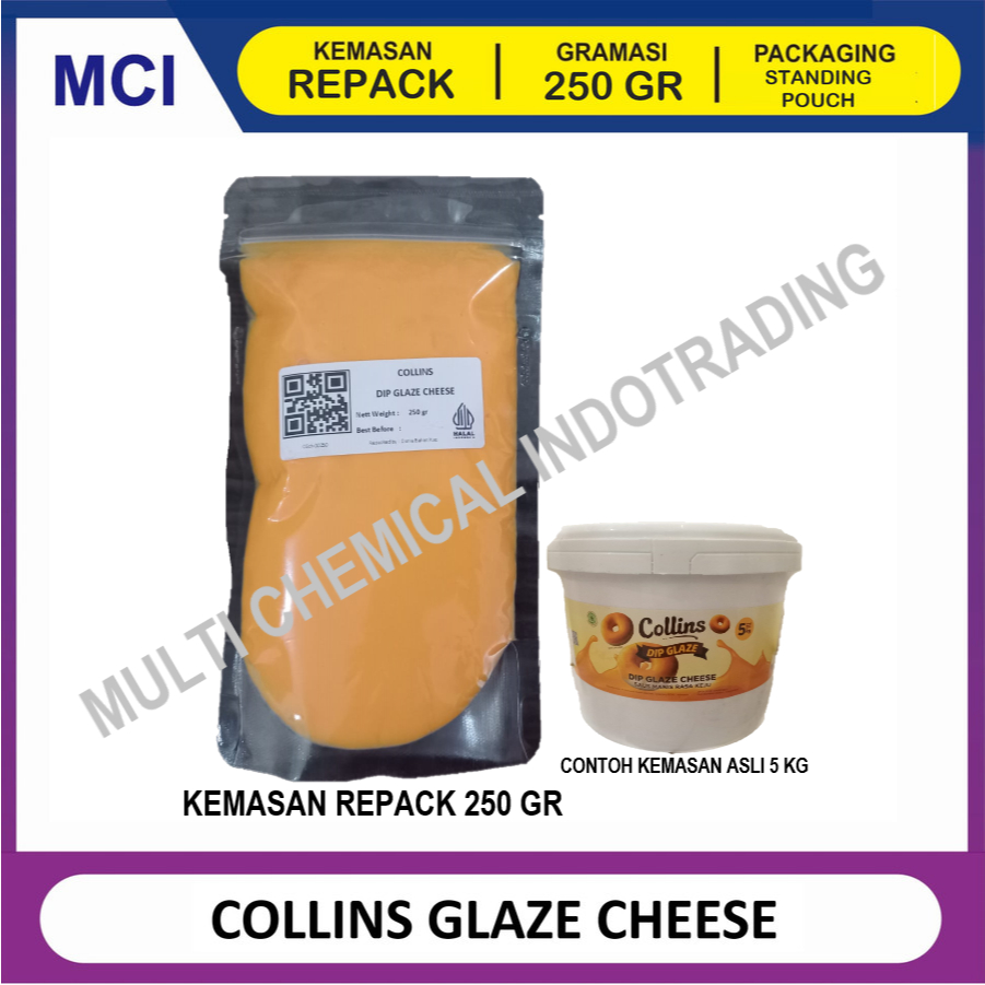 

COLLINS DIP GLAZE 250 GR -TOPPING DONAT PISANG NUGGET - CHEESE KEJU